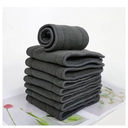 Absorvente 5 Camadas Carvão de Bambu Reutilizável Bebê Para Fraldas Ecológica de Pano 1 Unidade