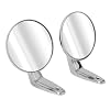 Car Door Side Mirrors Manual Folding Silver Zinc Alloy Chrome Plating for Fury III GTX Satellite Coronet Polara Duster Scamp Barracuda