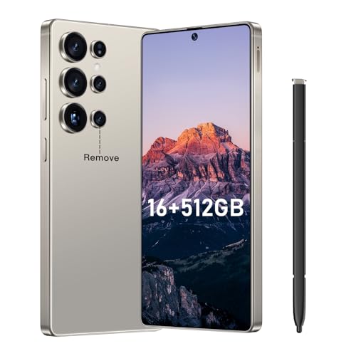 Bnjbmj I25 Ultra Flagship Killer Smartphone - Snapdragon 8 Gen 3, 16GB+512GB, Massive 6.99" FHD+ Display, 108MP+68MP Pro Cam, 7000mAh 2-Day Battery, Android 14, Includes Stylus Pen (Titanium Gray)