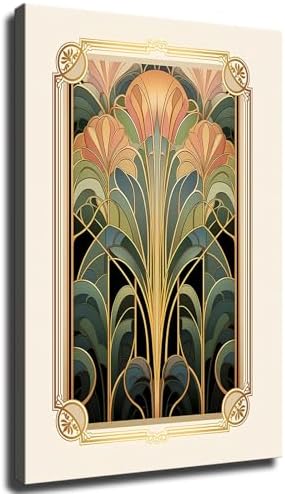 Trendy Print Art, Vintage Style Framed Poster, Floral Wall Art, D...