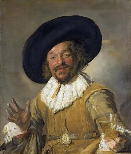 Impression tableaux le joyeux buveur de Frans Hals affiche peinture 60x90