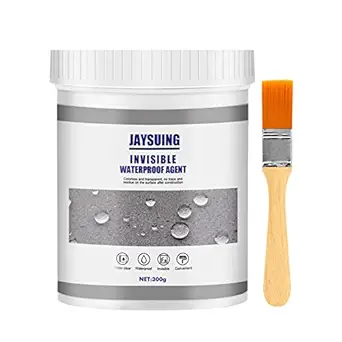 Transparent Waterproof Coating, Super Strong Waterproof Anti-Leakage Agent Invisible Waterproof Agent, Waterproof Insulation Sealant Transparent Repairing Leak Waterproof Adhesive (300g*1pcs)