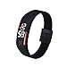 Bolayu Mens Womens Rubber LED Sports Waterproof Watch Bracelet Digital Wrist Watch Black