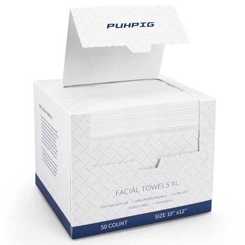 Disposable XL Biobased Face Towels, 50 Ct