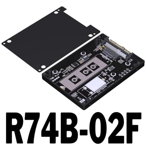 JMT ADT-R74 Caja Adaptadora M.2 MKey NVMe a U.2/U.3 SSD miniatura 2