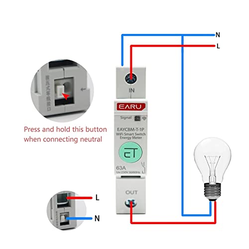 Zigbee Disjoncteur Compteur d'Énergie Intelligent pour Tableau Électrique Domestique - 3