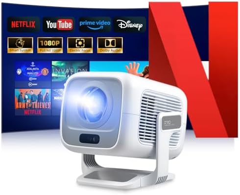 Proyector Portátil【Netflix/Dolby Oficial】4K 700 ANSI Enfoque auto...