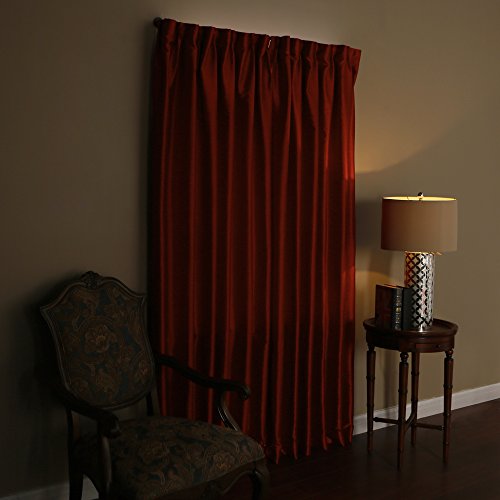 Best Home Fashion Curtain Rod Collection - Wraparound Blackout Curtain Rod - Black - 5/8" Diameter - 66"L - 120"L #TOP2