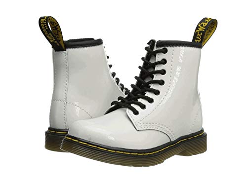 Dr. Martens 1460 Toddler Brooklee Boot (Toddler) White Patent...