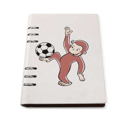 ノート おさるのジョージ メモ帳 バインダーノート A5 6穴 90枚 てちょう ハードカバー メモ ンダー A5サイズ 横罫線 ??本 文房具 オフィス用品 ルーズリーフ 学生 キャンパス おしゃれ プレゼント 贈り物