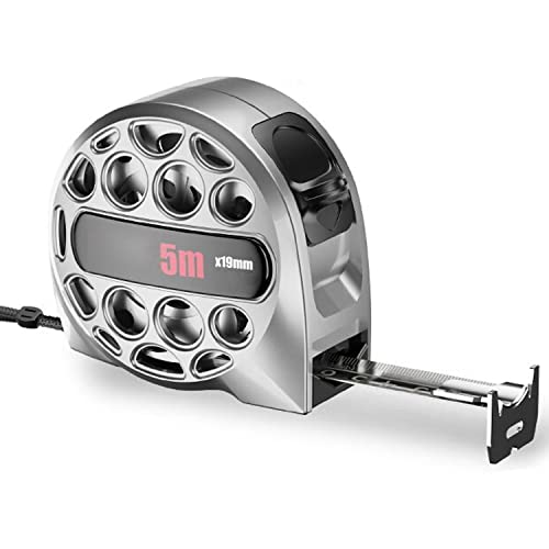 Cinta métrica retráctil acero inoxidable 5 m x 19 mm miniatura 1