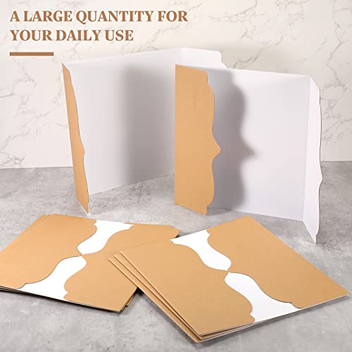 12 Pieces Trifold Display Board Poster Board Fold Presentation Board 48" X 36" White Foldable Paperboard Portable Science Fair Board For School, Fun Projects And Business Presentations #TOP6