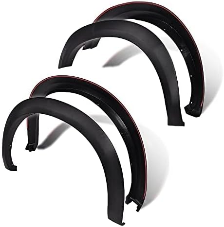 PIT66 Fender Flares,Compatible with 2010-2017 Dodge Ram 2500/3500 Models Only (Do Not Fit Dually and Chassis Cab Models), Rugged Textured Factory Style Wheel Flares Set, 4 PCS