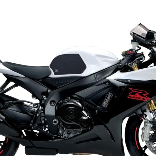 Image of New 2026 for GSXR600 GSXR750 GSX-R GSXR 600 750 2011-2024 2025 Motorcycle Side Fuel Tank pad Tank Pads Protector Stickers Decal Gas Knee Grip Traction Pad Tankpad (One Set) Black