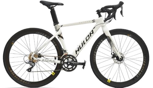 Kcolic Bicicleta Carretera 700C Aleación Aluminio con Freno Disco 16 Velocidades Y Doble Suspensión para Descenso Y Todoterreno Fibra Carbono D,48