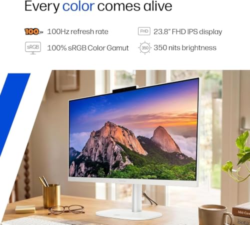 Image of HP 24 inch OmniStudio All-in-One Desktop Computer, 16GB DDR5 RAM, 128GB UFS