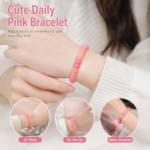 Image of Fidget Bracelet Fidget Adults Anxiety Relief Items Bodhi Beads Jewelry Stretch Sensory Beaded Bracelets for Women Men Christmas Stocking Stuffers