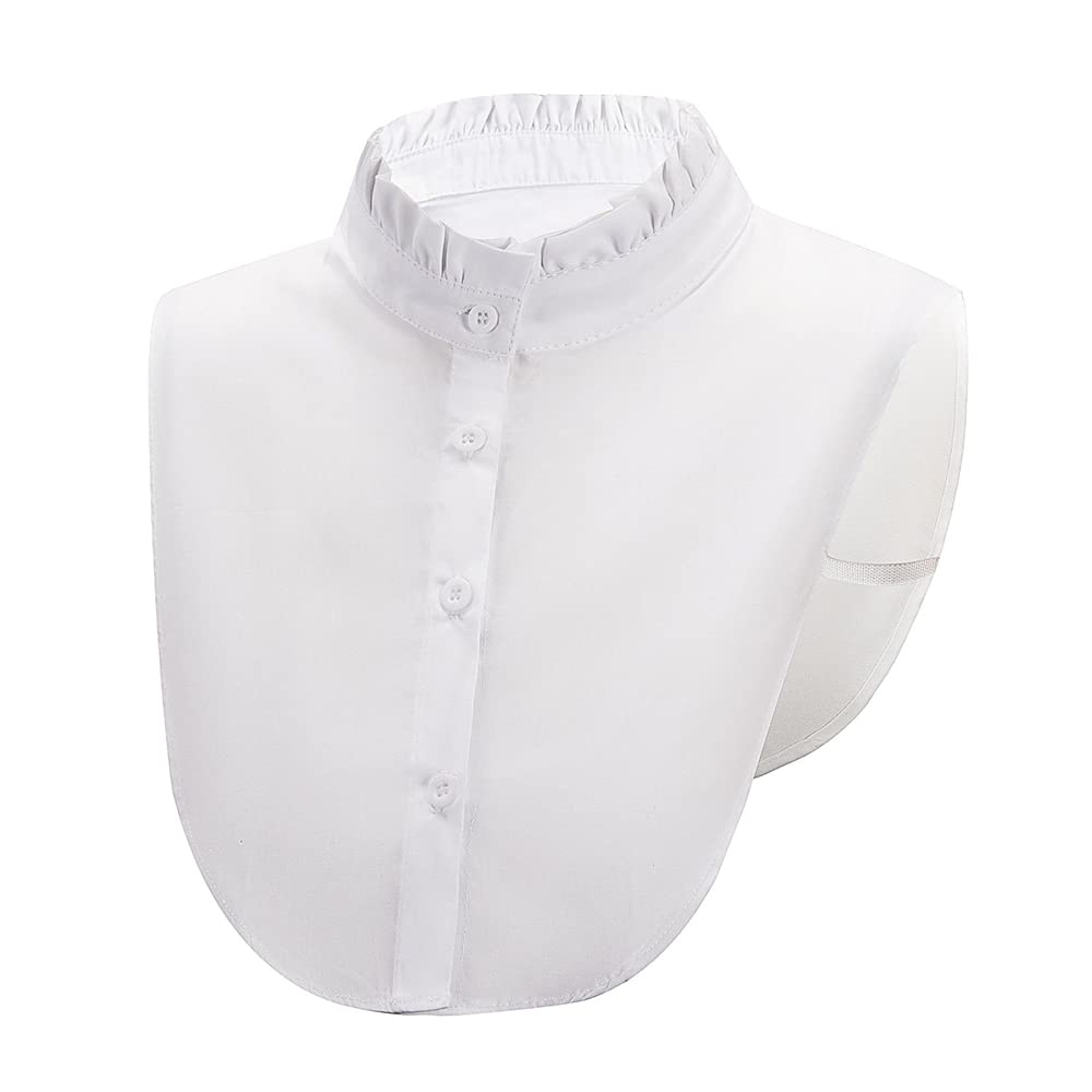 Elegtiskas Half Shirt Blouse Collar Detachable Fake False Collar for Women and Girls