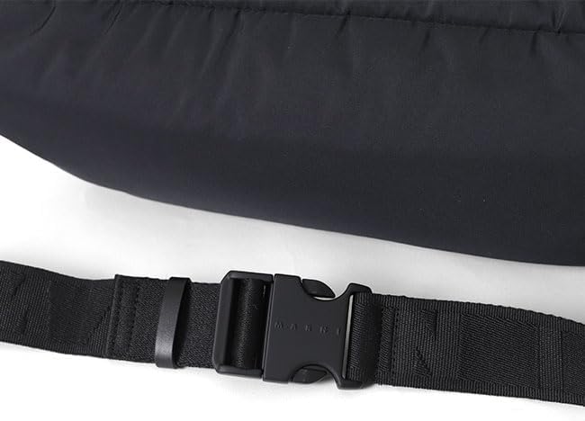 Amazon | [Marni] マルニ ロゴパッチ パフ ラージ ショルダー ベルト
