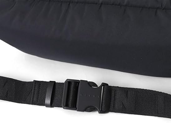 Amazon | [Marni] マルニ ロゴパッチ パフ ラージ ショルダー ベルト