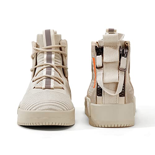 sannax men39s high top fashion sneakers lace up walking shoes breathable running shoes casual athletic hip hop shoes for men