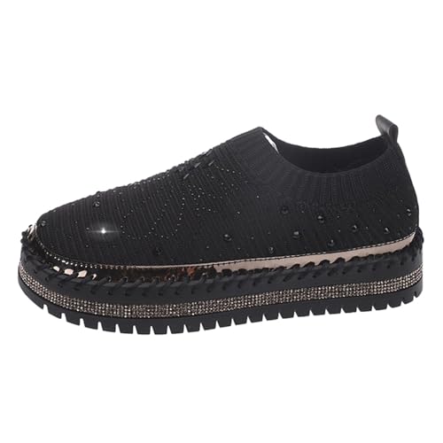Mocassins à plateforme pour femmes respirants et faciles à enfiler