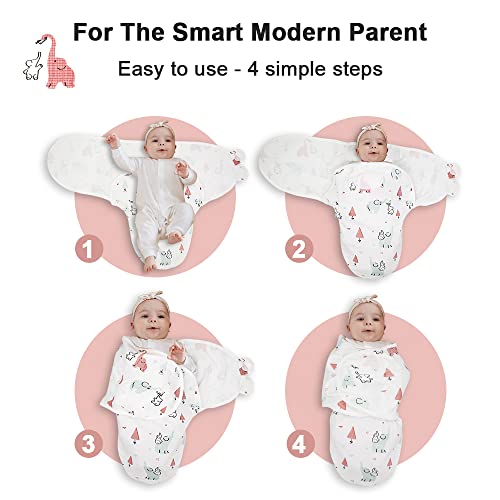 Image of Baby Swaddle Blanket Boy Girl,Super Soft Material Newborn Adjustable Swaddles for 0-3 Months,2-Way Zipper Sleep Sack 1 Pack Wrap Set(Small /Medium)