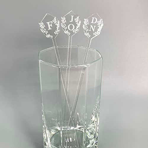 25 Personalized Drink Stirrers for Celebrations Custom