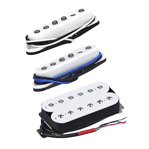 ホワイトアルニコ 5 マグネットギターピックアップ SSH シングルコイル/シングルコイル/ハムバッカーピックアップセットエレキギターパーツ用 ピックアップセット for エレキギター
