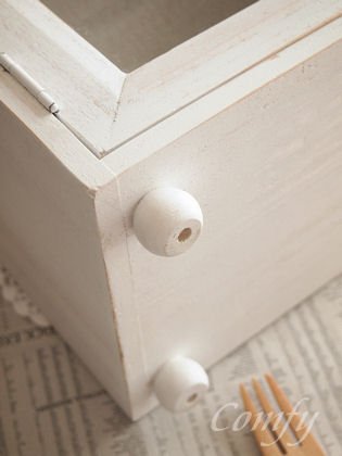 スパイスラック キャビネット 北欧カントリー アンティーク調 ホワイト