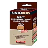 SINTOBOIS - Durcit le bois abîmé par l'humidité - Résine époxy & durcisseur - Arrête l'humidité et la pourriture - Renforce & imprègne le bois - Pénètre en profondeur - Intérieur & extérieur