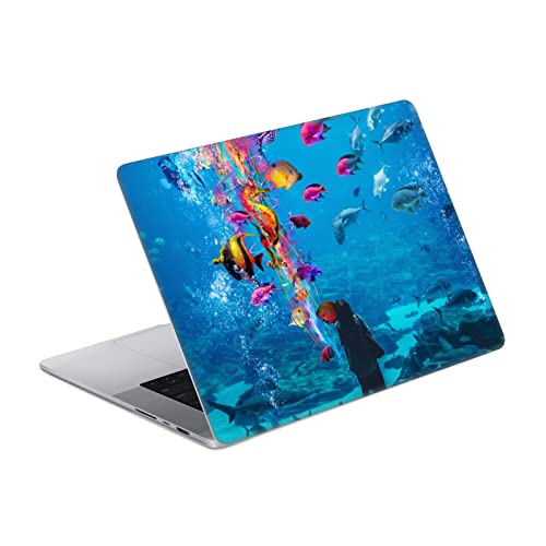 Peau autocollante MacBook Pro 16 A2485 Aquarium sous l'eau design vinyle ultra résistant