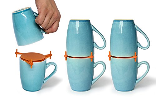 ELYPRO Coffee Mug Organizers and Storage, Kitchen Cabinet Shelf Organizer - Cupboard