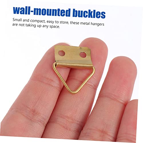 Image of 150pcs Triangle Picture Hangers Photo Frame Buckles for Easy Wall Hanging for Home Office and Art Displays