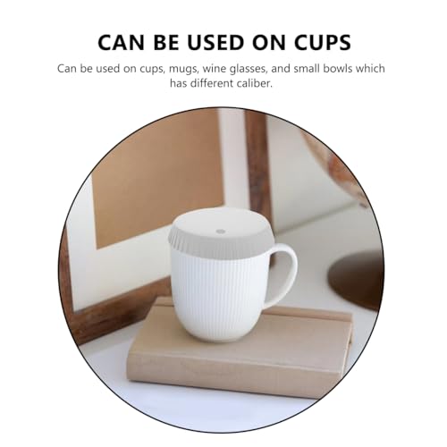 Lot de 100 couvercles jetables en papier pour gobelets à vin café thé et tasses