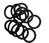 Mini Small Black Silicone Non Slip Endless Snag Free Elastics Hair Bands for Women Girls by Glitz4Girlz - Image 7