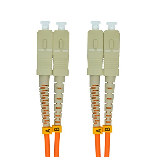 Cable de fibra óptica SC a SC: puente óptico multimodo OM1 62.5/125 dúplex de 100m 2
