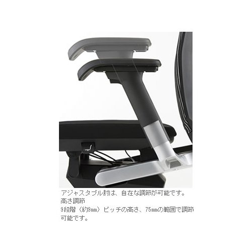 Amazon | イトーキ ヴェント チェア 肘付 ランバーサポートなし アルミ