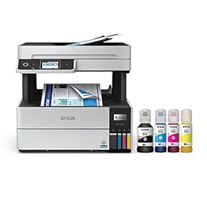 Epson EcoTank Pro ET-5170 Wireless Color All-in-One Supertank Printer with Scanner, Copier, Fax Plus Auto Document…