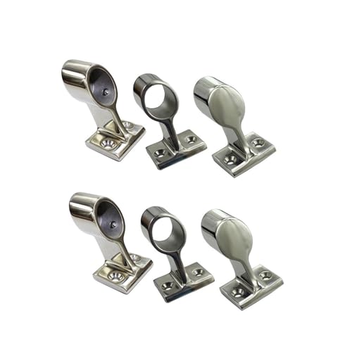 Boltrox Marine Railing Brackets 2PCS Stainless Steel 316 Hand Rail