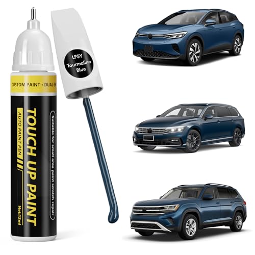 Pholeon (Tourmaline Blue (LP5Y) Car Touch Up Paint for Volkswagen,Car Paint Scratch Repair Kit,2 in 1 Premium Scratch Remover Pen with Exact Color-Matched