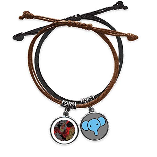 Bracelet éléphant cuir rouge jaune : finissez-en avec les bijoux ternes