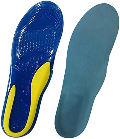 2 Pairs Goofort Gel Insoles 3D-Xpain Shock Absorption Massage Sports Supportive Orthotic Shoe Inserts for Boots Hiking Running Trainers Comfortable Heel Men and Women