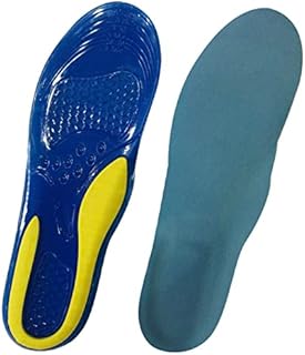 2 Pairs Goofort Gel Insoles 3D-Xpain Shock Absorption Massage Sports Supportive Orthotic Shoe Inserts for Boots Hiking Running Trainers Comfortable Heel Men and Women