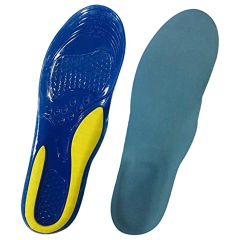 Goofort Gel Insoles Pain Relieve Shock Absorption Massage Sports Supportive Orthotic Shoe Inserts for Boots Hiking Running Trainers Comfortable Heel Men and Women Cover