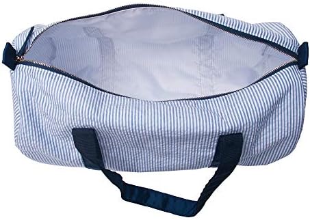 Weekender Bags, Seersucker Travel Duffle Bag Overnight Small Bag, Toddler Carry on Bags for Boys Girls Kids Women(Navy) 6 Weekender Bags, Seersucker Travel Duffle Bag Overnight Small Bag, Toddler Carry on Bags for Boys Girls Kids Women(Navy)