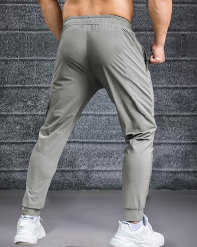 Image of Noble Monk Men's Regular Fit Track Pants | Sport Pant | Plain Track Pant for Men Charcoal Grey