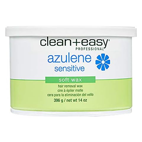 Clean + Easy Hair Removal Soft Wax With Azulene To Reduce Redness And Irritation- Ideal For Sensitive Skin, 14 oz Cover