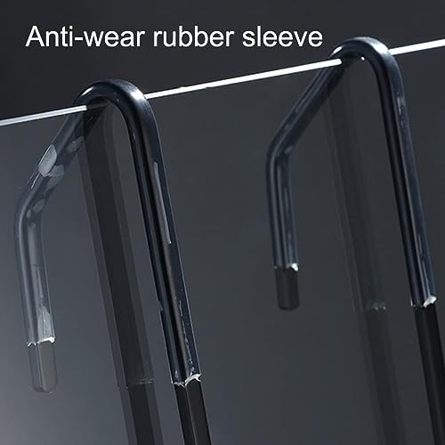 Organizador de ducha sin taladros con ganchos, cesta de almacenamiento de aluminio inoxidable para organización de baño y despensa