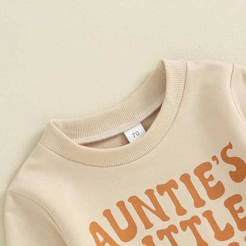 Meiweileya Infant Toddler Baby Girl Boy Fall Winter Clothes Long Sleeve Funny Letters Sweatshirt Pullover Tops Pants Set3